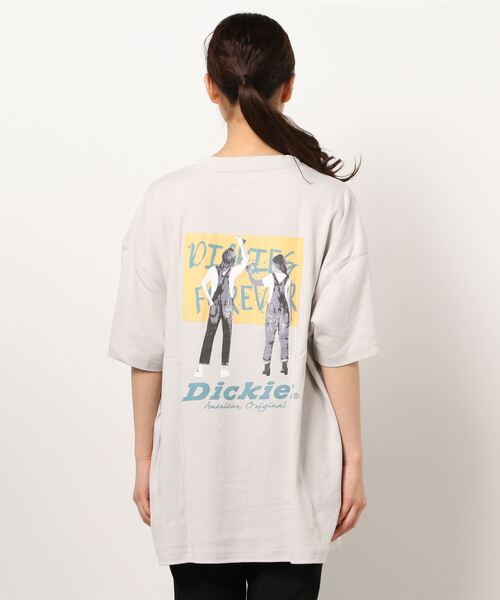 Dickies(ディッキーズ)の「【Dickies / ディッキーズ】半袖手書きバックプリントTシャツ(Tシャツ/カットソー・レディース・ホワイト/グレイッシュベージュ/ブラック/ブラック系その他・L/M)」の10枚目の写真