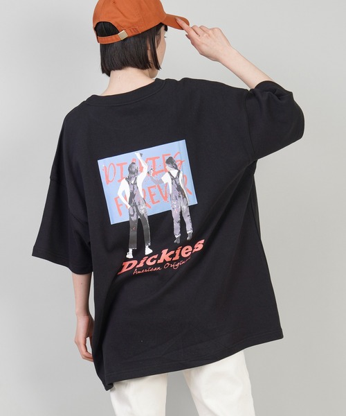 Dickies(ディッキーズ)の「【Dickies / ディッキーズ】半袖手書きバックプリントTシャツ(Tシャツ/カットソー・レディース・ホワイト/グレイッシュベージュ/ブラック/ブラック系その他・L/M)」の3枚目の写真