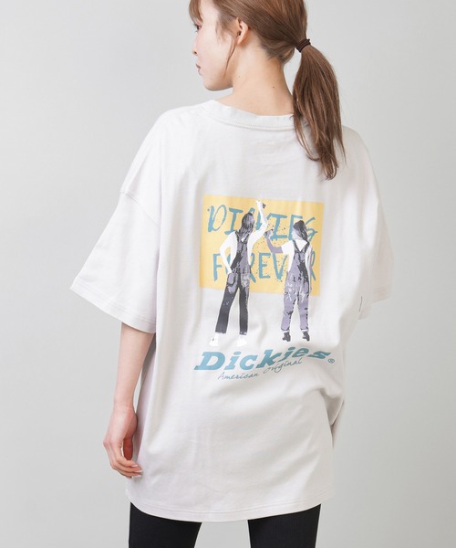 Dickies(ディッキーズ)の「【Dickies / ディッキーズ】半袖手書きバックプリントTシャツ(Tシャツ/カットソー・レディース・ホワイト/グレイッシュベージュ/ブラック/ブラック系その他・L/M)」の4枚目の写真