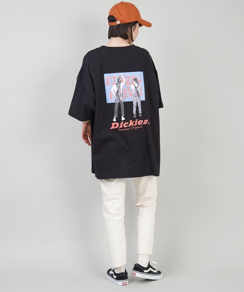 Dickies(ディッキーズ)の「【Dickies / ディッキーズ】半袖手書きバックプリントTシャツ(Tシャツ/カットソー・レディース・ホワイト/グレイッシュベージュ/ブラック/ブラック系その他・L/M)」の19枚目の写真