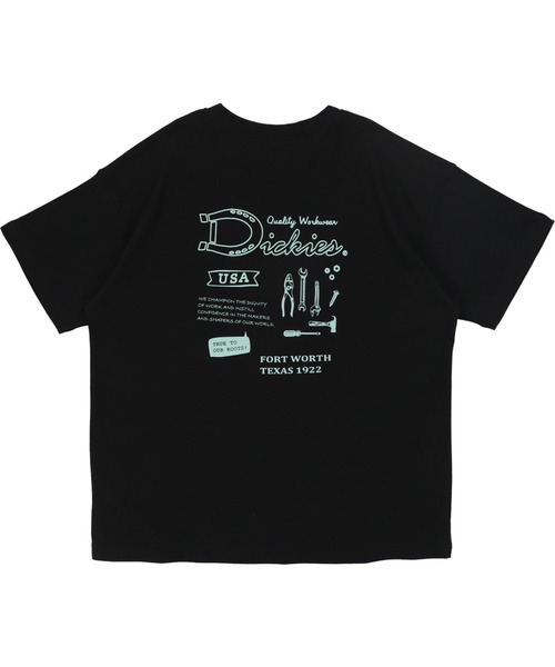 Dickies(ディッキーズ)の「【Dickies / ディッキーズ】半袖手書きバックプリントTシャツ(Tシャツ/カットソー・レディース・ホワイト/グレイッシュベージュ/ブラック/ブラック系その他・L/M)」の18枚目の写真