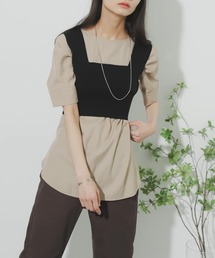 SENSE OF PLACE by URBAN RESEARCH | 【WEB/一部店舗限定】レイヤードニットビスチェ(ニット/セーター)