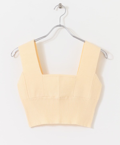 SENSE OF PLACE by URBAN RESEARCH（センスオブプレイスバイアーバンリサーチ）の「レイヤードニットビスチェ（ニット/セーター・レディース・ブラック/グリーン/アイボリー・ONE）」の14枚目の写真