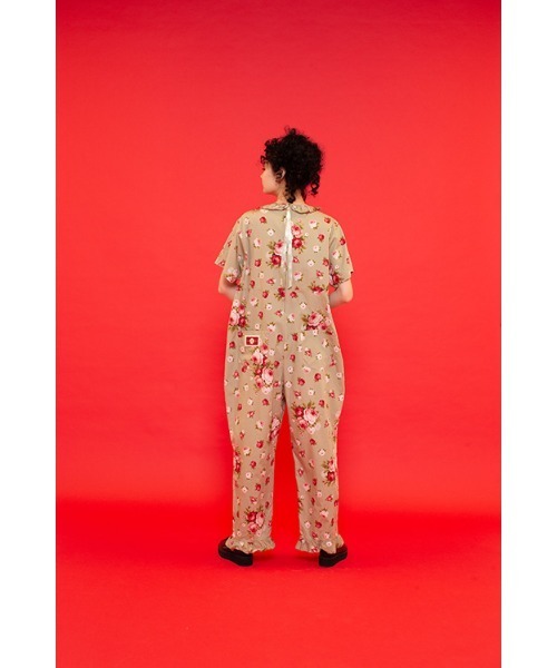 PINK HOUSE（ピンクハウス）の「ローズブーケプリントサロペット