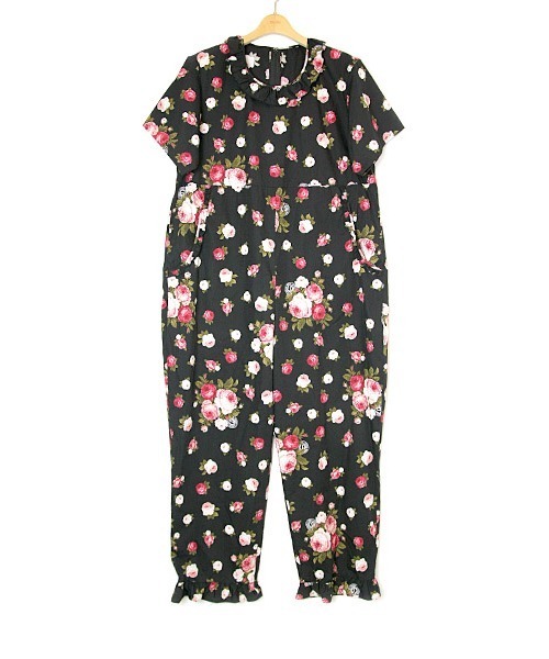 PINK HOUSE（ピンクハウス）の「ローズブーケプリントサロペット