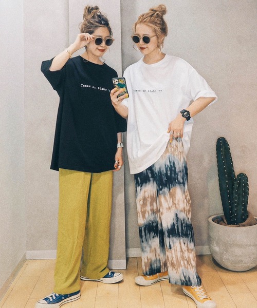 HWG_5（エイチダブルゴー）の「HWG_5オリジナルビッグシルエットプリントTシャツ - BURGER -（Tシャツ/カットソー・レディース・ホワイト/ブラック/ホワイト系その他/ブラック系その他・FREE）」の14枚目の写真