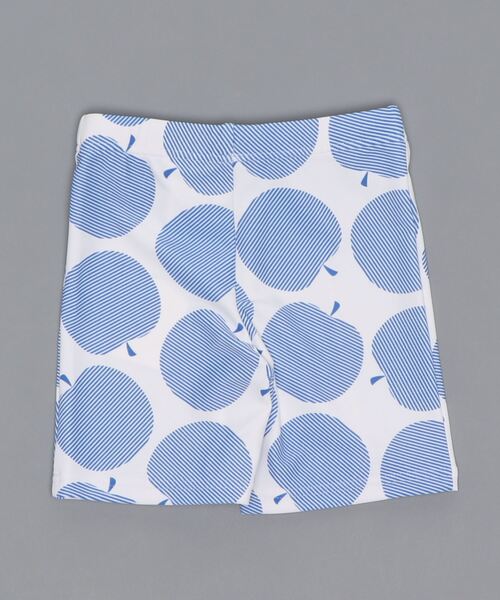 quoti use fith（クゥオティ　ユース　フィス）の「リンゴ柄 ボーイズセミロング（水着・キッズ・ブルー/ブラック・80/110/100/120/130/90）」の3枚目の写真