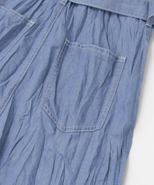 KBF（ケイビーエフ）の「クリンクルデニムパンツ（デニムパンツ・レディース・ブルー/ワンウォッシュ・ONE）」の17枚目の写真