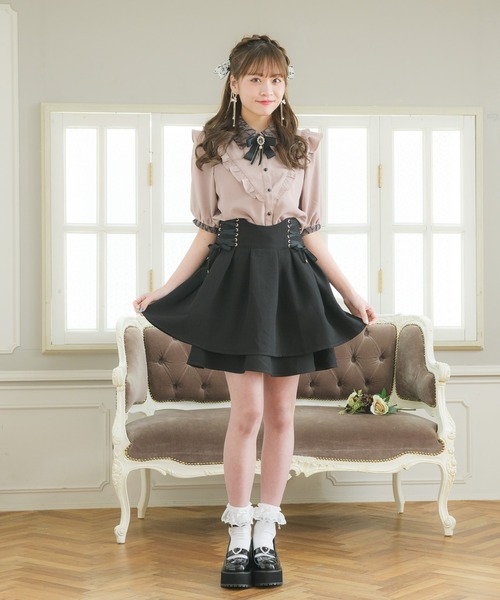 ROJITA(ロジータ)の「ブローチ付き衿レースブラウス(シャツ/ブラウス・レディース・ブラック/ホワイト/ピンク・FREE)」の15枚目の写真