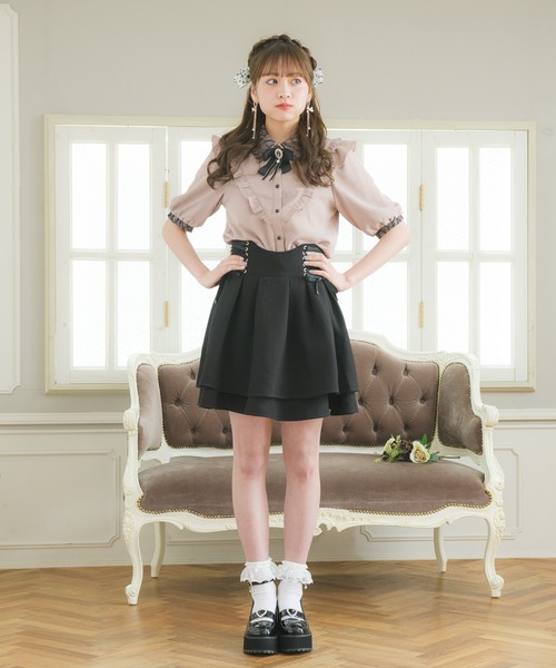 ROJITA(ロジータ)の「ブローチ付き衿レースブラウス(シャツ/ブラウス・レディース・ブラック/ホワイト/ピンク・FREE)」の16枚目の写真