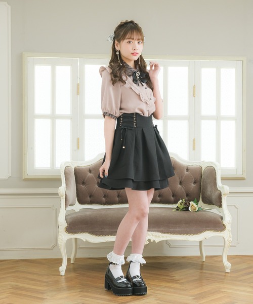 ROJITA(ロジータ)の「ブローチ付き衿レースブラウス(シャツ/ブラウス・レディース・ブラック/ホワイト/ピンク・FREE)」の19枚目の写真