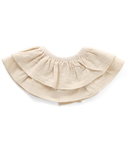 BREEZE（ブリーズ）の「フリルスタイ（スタイ/よだれかけ・キッズ・ピンク/アイボリー・80）」の2枚目の写真