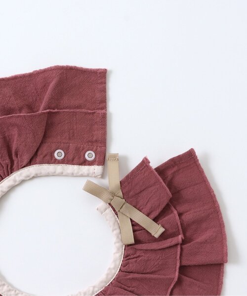 BREEZE（ブリーズ）の「フリルスタイ（スタイ/よだれかけ・キッズ・ピンク/アイボリー・80）」の5枚目の写真