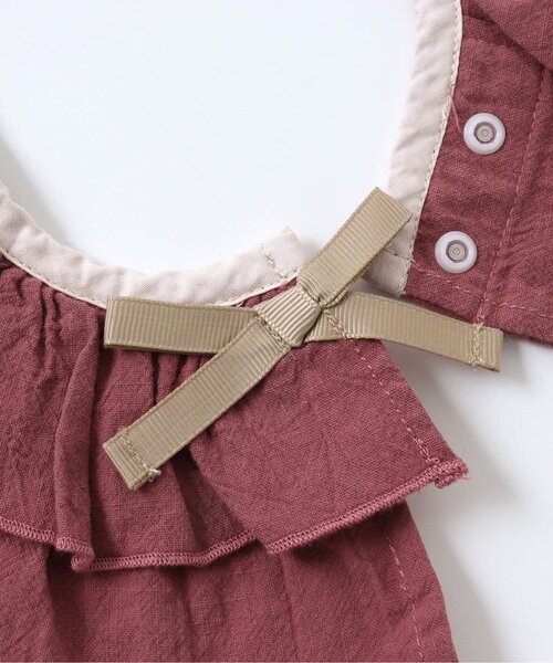 BREEZE（ブリーズ）の「フリルスタイ（スタイ/よだれかけ・キッズ・ピンク/アイボリー・80）」の6枚目の写真