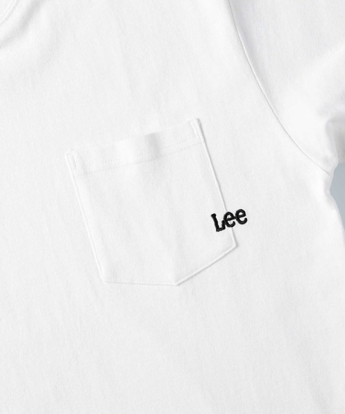 Lee（リー）の「【Lee】はみ出しロゴ刺繍Ｔシャツ（Tシャツ/カットソー・メンズ・グリーン/ピンク/イエロー/ホワイト/ブルー/ブラック・XL/L/M）」の17枚目の写真