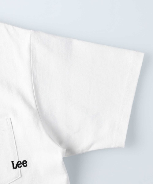 Lee（リー）の「【Lee】はみ出しロゴ刺繍Ｔシャツ（Tシャツ/カットソー・メンズ・グリーン/ピンク/イエロー/ホワイト/ブルー/ブラック・XL/L/M）」の18枚目の写真