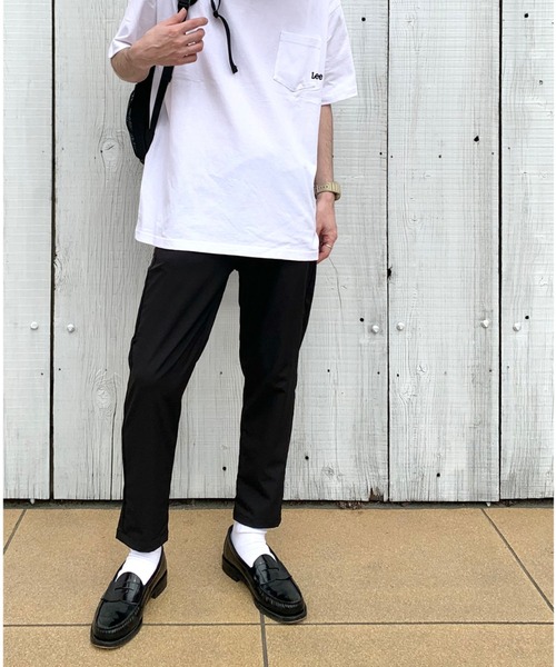 Lee（リー）の「【Lee】はみ出しロゴ刺繍Ｔシャツ（Tシャツ/カットソー・メンズ・グリーン/ピンク/イエロー/ホワイト/ブルー/ブラック・XL/L/M）」の19枚目の写真