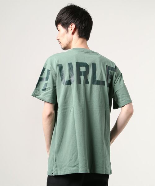 Hurley （ハーレー）の「【ムラサスポーツ別注】Hurley/ハーレー ルーズシルエット　バックプリントTシャツ　 MSS2100R17（Tシャツ/カットソー・メンズ・グリーン/ホワイト/ブラウン・L/S/M）」の5枚目の写真