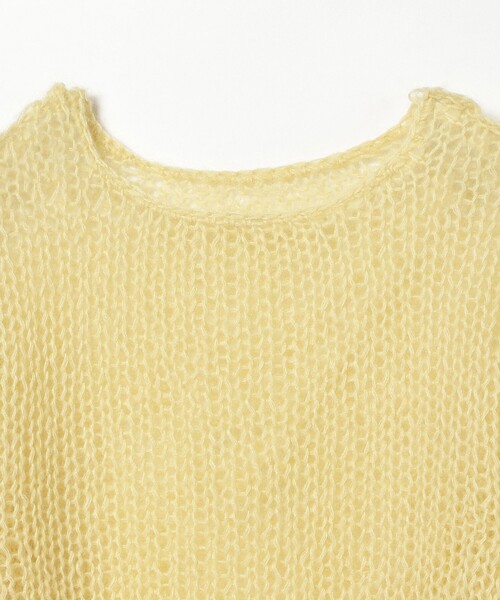 BEAMS BOY（ビームスボーイ）の「BEAMS BOY / ハンド モヘヤ プルオーバー（ニット/セーター・レディース・クリーム/ラベンダー・ONE SIZE）」の10枚目の写真