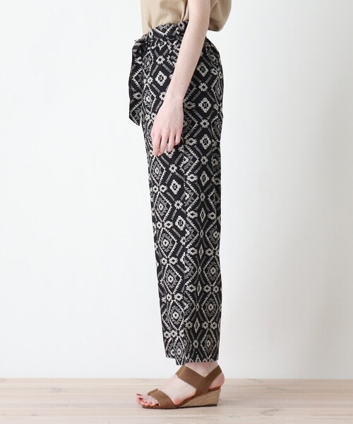 DRESKIP（ドレスキップ）の「◆Z of zampa Organic チマヨ柄イージーパンツ（その他パンツ・レディース・ベージュ系その他3/ブラック系/ネイビー系・02）」の5枚目の写真