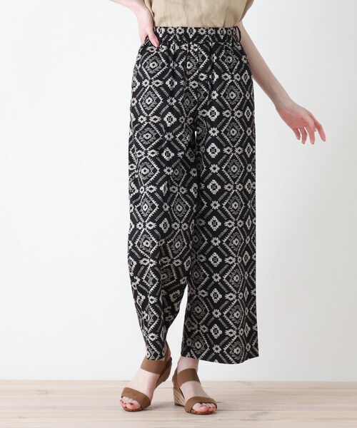 DRESKIP（ドレスキップ）の「◆Z of zampa Organic チマヨ柄イージーパンツ（その他パンツ・レディース・ベージュ系その他3/ブラック系/ネイビー系・02）」の11枚目の写真