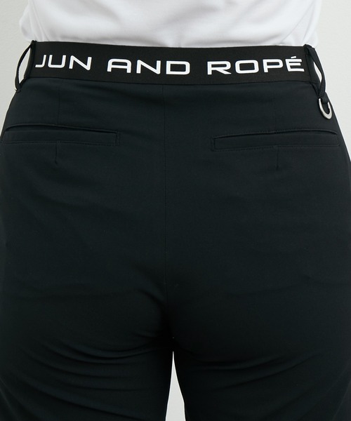 JUN&ROPE'(ジュンアンドロペ)の「【吸水速乾】配色ラインロゴテープアスレパンツ(その他パンツ・レディース・ブラック/ホワイト・M/L/S)」の9枚目の写真