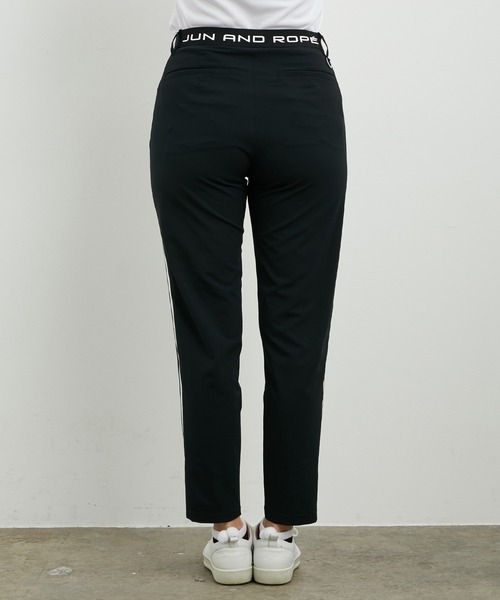 JUN&ROPE'(ジュンアンドロペ)の「【吸水速乾】配色ラインロゴテープアスレパンツ(その他パンツ・レディース・ブラック/ホワイト・M/L/S)」の8枚目の写真