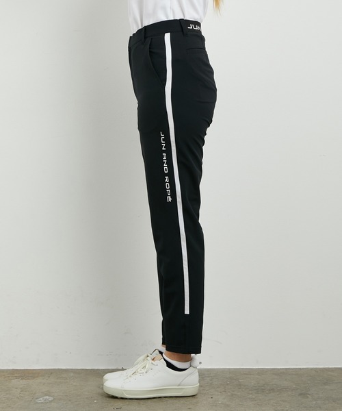 JUN&ROPE'(ジュンアンドロペ)の「【吸水速乾】配色ラインロゴテープアスレパンツ(その他パンツ・レディース・ブラック/ホワイト・M/L/S)」の7枚目の写真