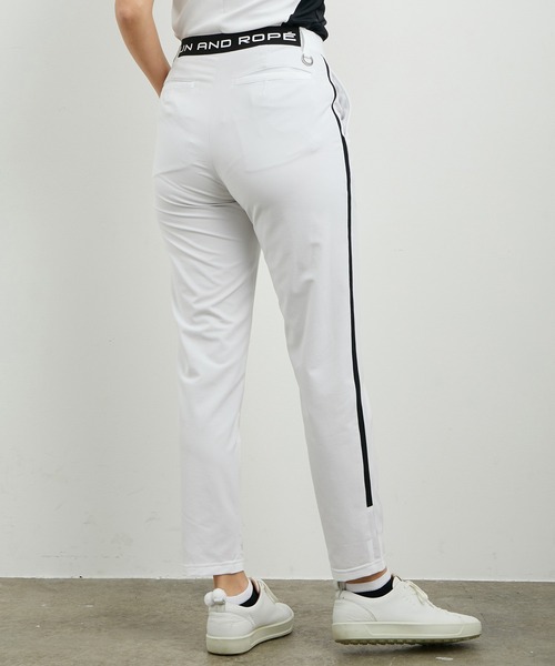 JUN&ROPE'(ジュンアンドロペ)の「【吸水速乾】配色ラインロゴテープアスレパンツ(その他パンツ・レディース・ブラック/ホワイト・M/L/S)」の6枚目の写真