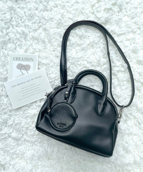 AS KNOW AS plus(アズノゥアズプラス)の「☆シグナルボストンBAG(ボストンバッグ・レディース・ブラック/ブラウン/ベージュ・FREE)」の2枚目の写真