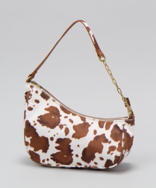 JEANASIS(ジーナシス)の「ムーンバケットバッグ/957493(ショルダーバッグ・レディース・オフホワイト/ブラウン系その他/ブラック・FREE)」の4枚目の写真