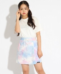 ◆刺しゅうTシャツ＋タイダイスカパンセット