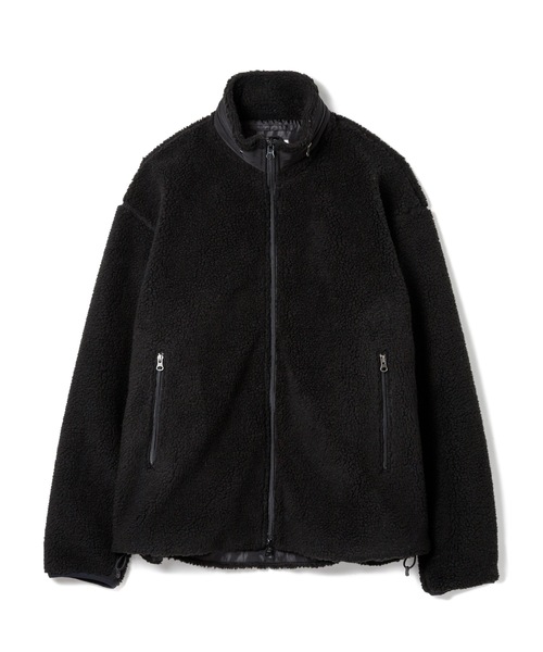 Sandinista(サンディニスタ)の「High-Neck Pile Jacket / 厚手ボア立ち襟ジャケット(その他アウター・メンズ・ブラック/ネイビー/ナチュラル・SMALL/MEDIUM/LARGE)」の10枚目の写真