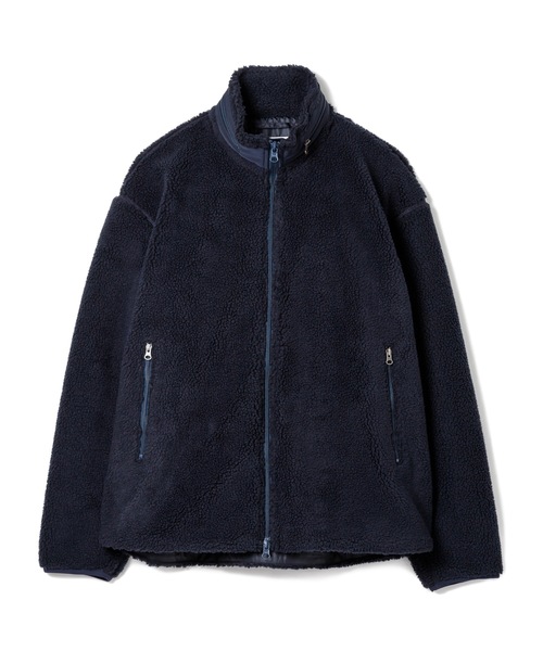 Sandinista(サンディニスタ)の「High-Neck Pile Jacket / 厚手ボア立ち襟ジャケット(その他アウター・メンズ・ブラック/ネイビー/ナチュラル・SMALL/MEDIUM/LARGE)」の7枚目の写真