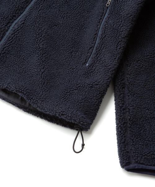 Sandinista(サンディニスタ)の「High-Neck Pile Jacket / 厚手ボア立ち襟ジャケット(その他アウター・メンズ・ブラック/ネイビー/ナチュラル・SMALL/MEDIUM/LARGE)」の8枚目の写真