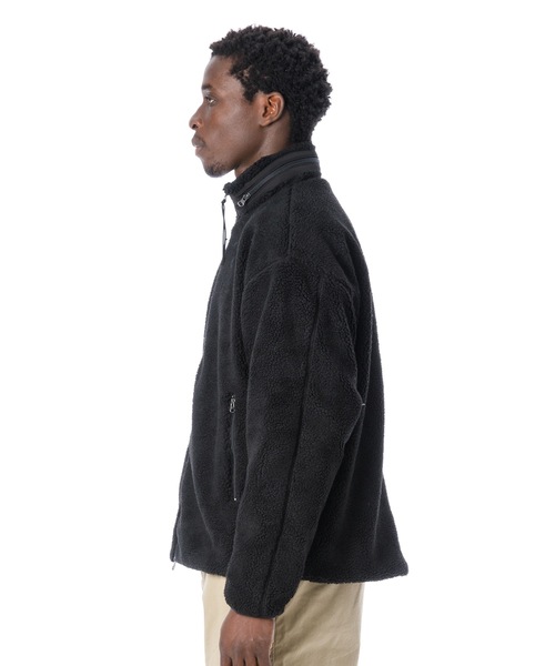 Sandinista(サンディニスタ)の「High-Neck Pile Jacket / 厚手ボア立ち襟ジャケット(その他アウター・メンズ・ブラック/ネイビー/ナチュラル・SMALL/MEDIUM/LARGE)」の16枚目の写真