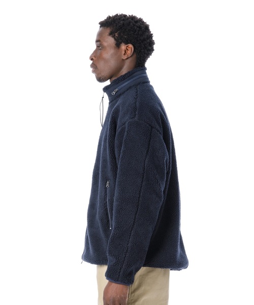 Sandinista(サンディニスタ)の「High-Neck Pile Jacket / 厚手ボア立ち襟ジャケット(その他アウター・メンズ・ブラック/ネイビー/ナチュラル・SMALL/MEDIUM/LARGE)」の18枚目の写真