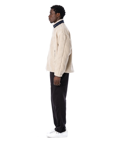 Sandinista(サンディニスタ)の「High-Neck Pile Jacket / 厚手ボア立ち襟ジャケット(その他アウター・メンズ・ブラック/ネイビー/ナチュラル・SMALL/MEDIUM/LARGE)」の21枚目の写真