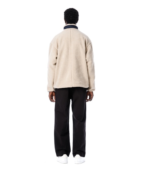 Sandinista(サンディニスタ)の「High-Neck Pile Jacket / 厚手ボア立ち襟ジャケット(その他アウター・メンズ・ブラック/ネイビー/ナチュラル・SMALL/MEDIUM/LARGE)」の22枚目の写真