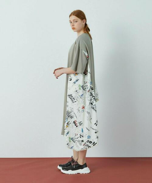 FRAPBOIS（フラボア）の「ヴォヤージュ カットワンピース（ワンピース・レディース・カーキ/ネイビー・0/1）」の19枚目の写真