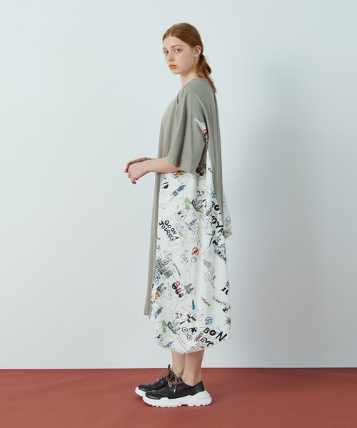 FRAPBOIS（フラボア）の「ヴォヤージュ カットワンピース（ワンピース・レディース・カーキ/ネイビー・0/1）」の3枚目の写真