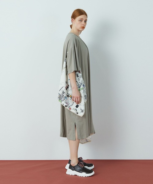 FRAPBOIS（フラボア）の「ヴォヤージュ カットワンピース（ワンピース・レディース・カーキ/ネイビー・0/1）」の4枚目の写真