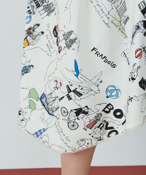 FRAPBOIS（フラボア）の「ヴォヤージュ カットワンピース（ワンピース・レディース・カーキ/ネイビー・0/1）」の9枚目の写真