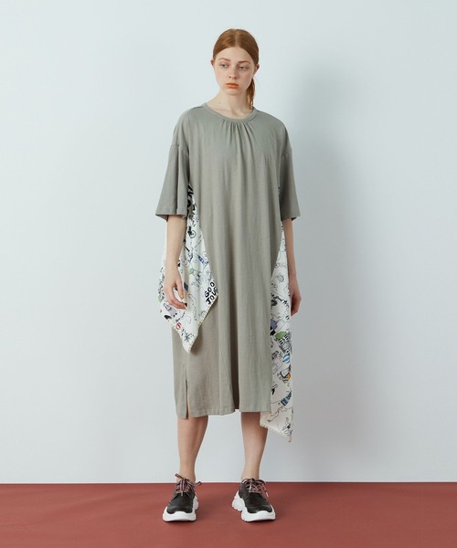 FRAPBOIS（フラボア）の「ヴォヤージュ カットワンピース（ワンピース・レディース・カーキ/ネイビー・0/1）」の12枚目の写真