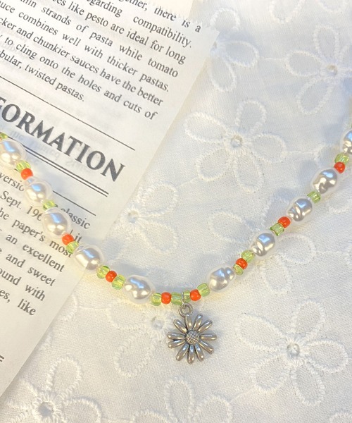 WEGO（ウィゴー）の「WEGO/モチーフビーズミックスネックレス（ネックレス・レディース・ブラック/シルバー/ゴールド/その他1/その他2・FREE）」の5枚目の写真