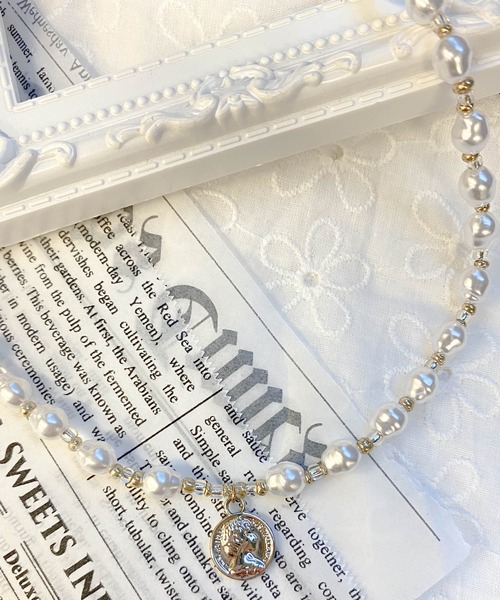 WEGO（ウィゴー）の「WEGO/モチーフビーズミックスネックレス（ネックレス・レディース・ブラック/シルバー/ゴールド/その他1/その他2・FREE）」の4枚目の写真