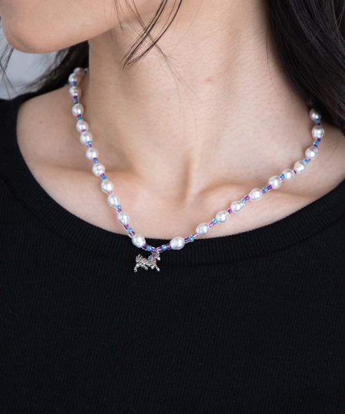 WEGO（ウィゴー）の「WEGO/モチーフビーズミックスネックレス（ネックレス・レディース・ブラック/シルバー/ゴールド/その他1/その他2・FREE）」の21枚目の写真