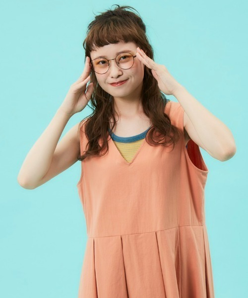 MERLOT（メルロー）の「おはな・ボーダー柄リンガータンクトップ（タンクトップ・レディース・ブルー/レッド/イエロー/パープル・FREE）」の11枚目の写真