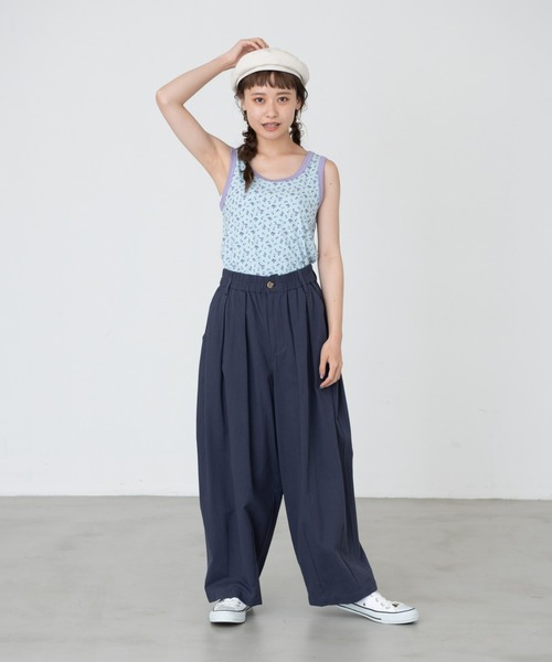 MERLOT（メルロー）の「おはな・ボーダー柄リンガータンクトップ（タンクトップ・レディース・ブルー/レッド/イエロー/パープル・FREE）」の18枚目の写真