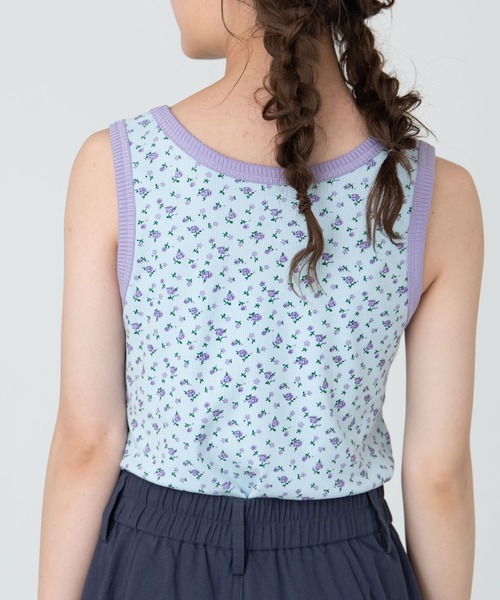 MERLOT（メルロー）の「おはな・ボーダー柄リンガータンクトップ（タンクトップ・レディース・ブルー/レッド/イエロー/パープル・FREE）」の20枚目の写真